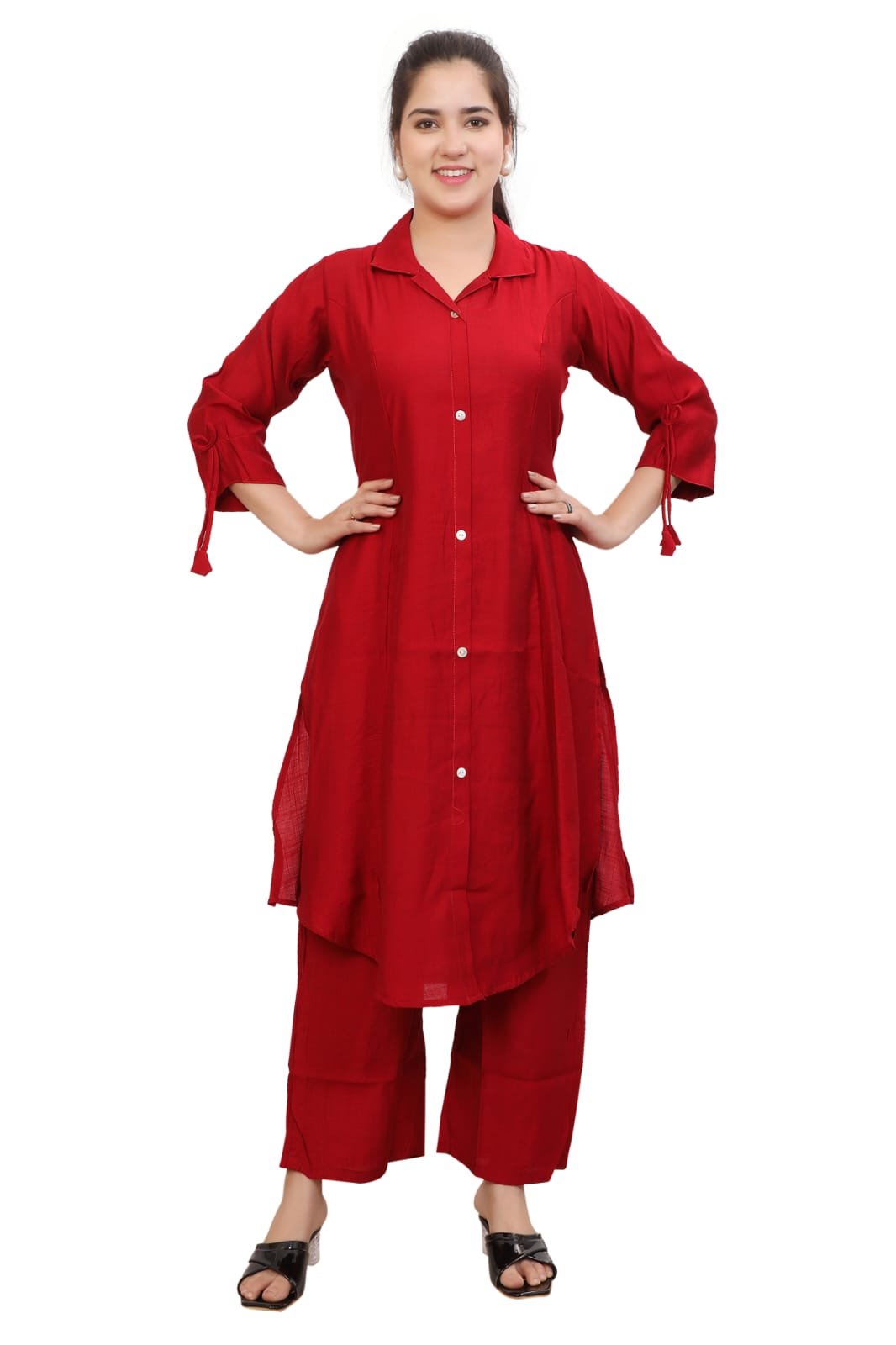 KOBLI Ethnic Co Ord Set | Casual Wear Pant Top Set | Fancy Co-Ord Set | Full Pair Set | Women Kurta Sets Kurtis | Women Kurta Pant Set | Coord Sets for Women | Top Pant Set