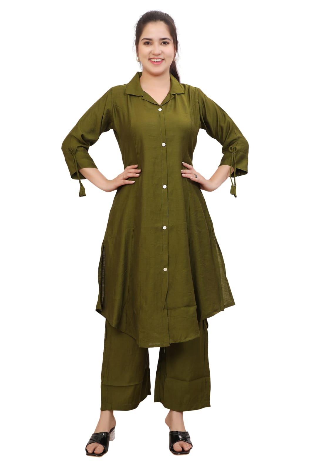 KOBLI Ethnic Co Ord Set | Casual Wear Pant Top Set | Fancy Co-Ord Set | Full Pair Set | Women Kurta Sets Kurtis | Women Kurta Pant Set | Coord Sets for Women | Top Pant Set